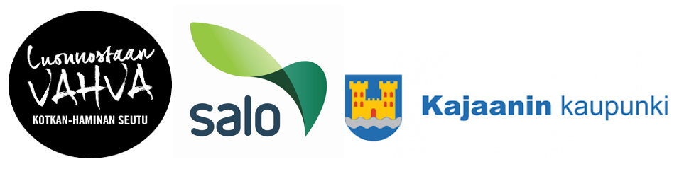 Kotka-Haminan seudun logo, Salon ja Kajaanin logot